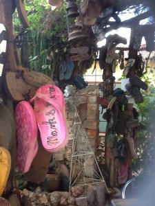 Thongs on the wall - Leonie this is for you!