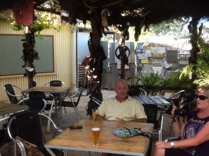 Steve relaxing at Daly Waters Pub