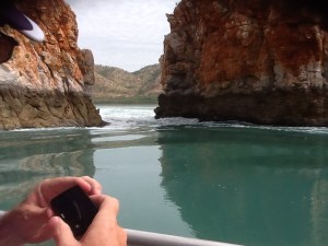 The Horizontal Falls, looking into the 10m gap