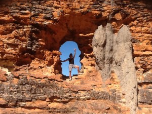 Jane 'posing' in The Window