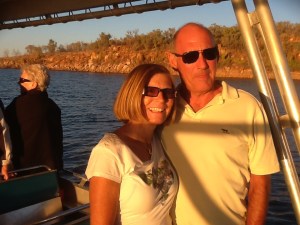 Enjoying the sunset cruise