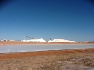 Rio Tinto's Minerals - salt works in Port Hedland