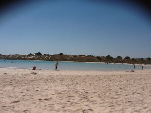 Looking across Coral Bay