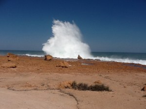 Crashing waves at Quobba