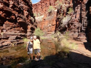The bottom end of Knox Gorge