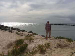 Bunbury's coastline on a grey day