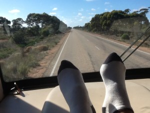 Its a hard life - can you see the straight road!