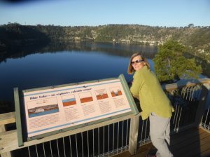 Overlooking the Blue Lake