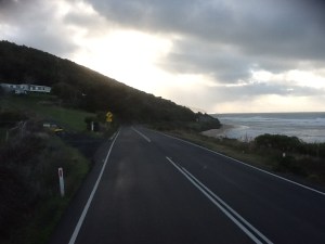 A quick photo out the front window - shame about the weather